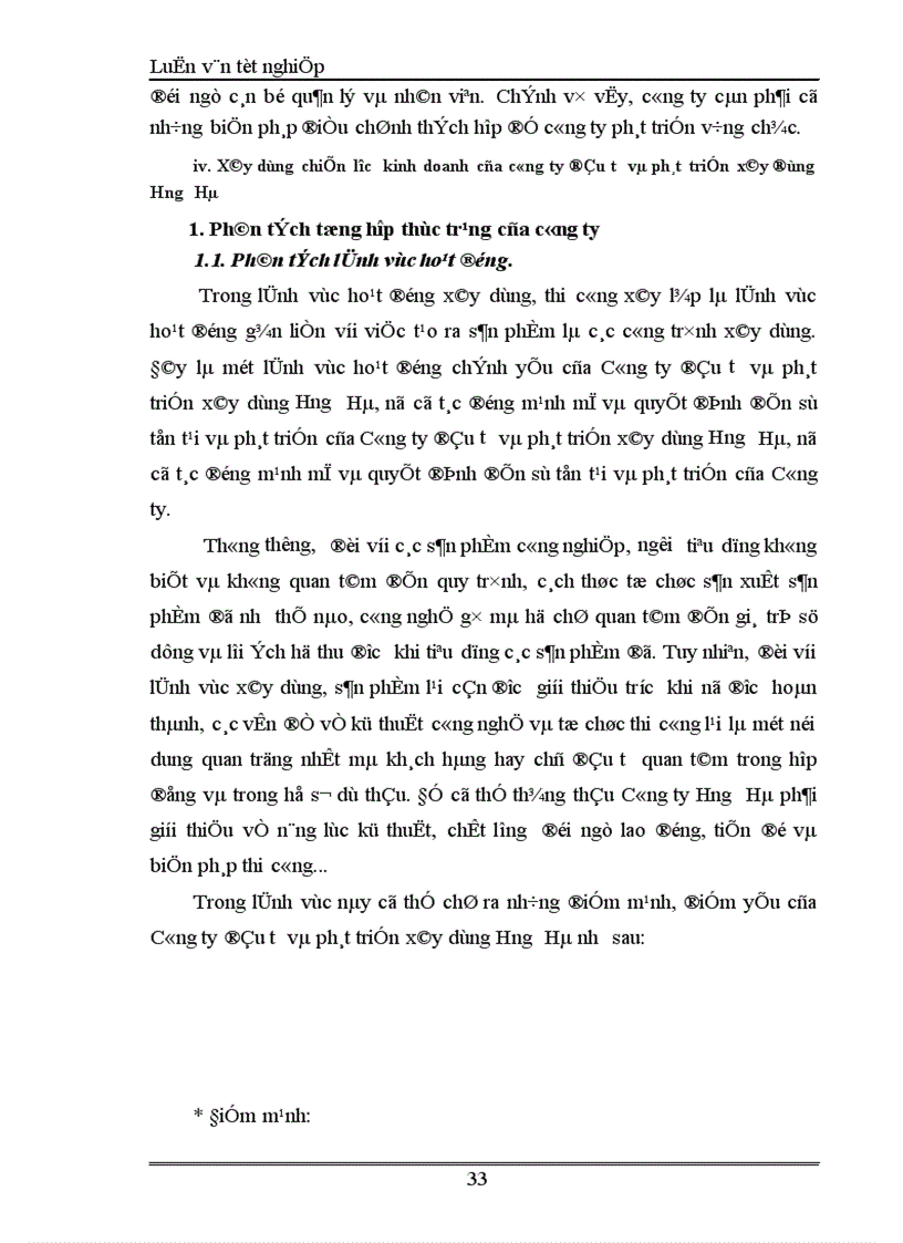 image for page Xây dựng chiến lược kinh doanh của công ty đầu tư và phát triển xây dựng Hưng Hà 1