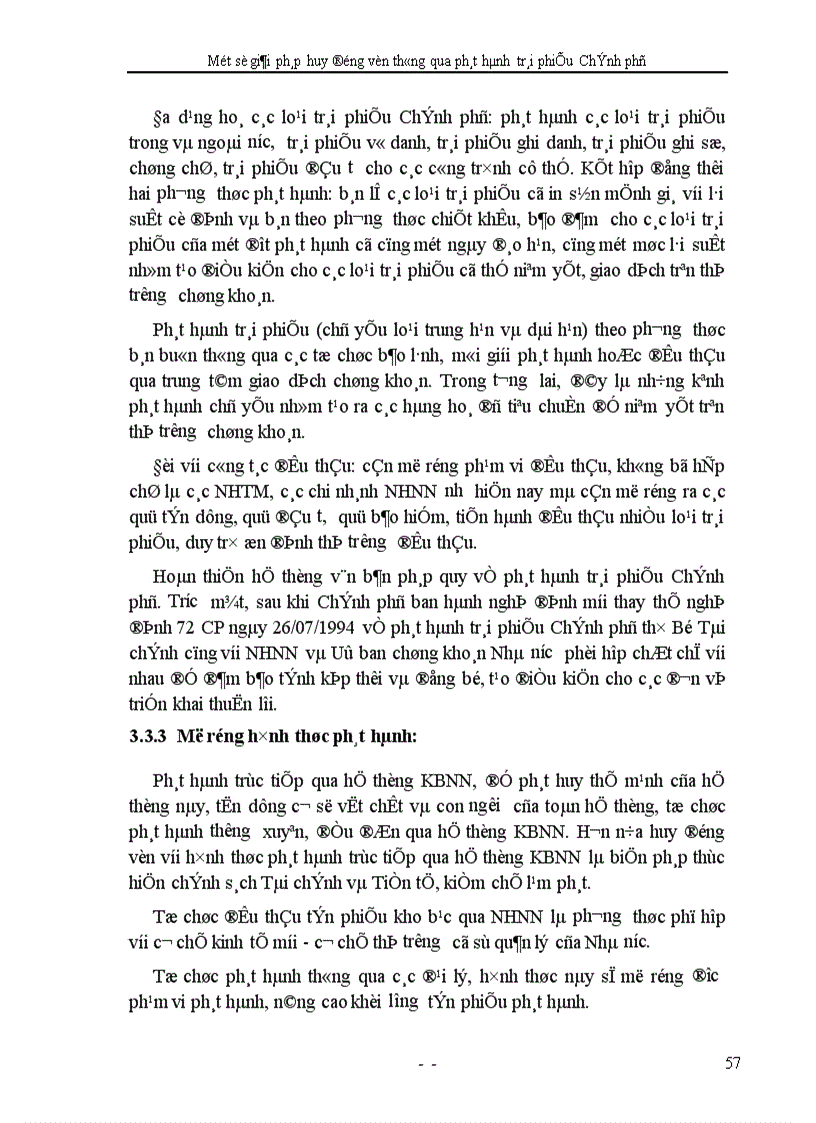 image for page Một số giải pháp huy động vốn thông qua phát hành trái phiếu Chính phủ ở KBNN Hà Tây 1