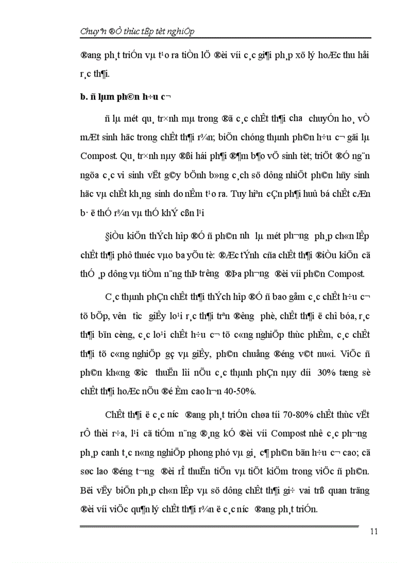 image for page Đánh giá hiệu quả của việc thu gom vận chuyển và xử lý rác thải sinh hoạt ở thị xã Sơn Tây tỉnh Hà Tây