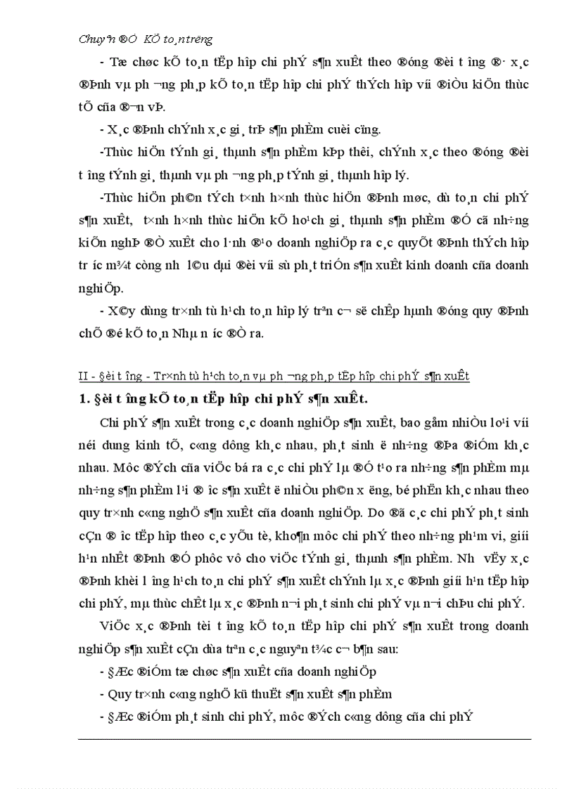 image for page Tổ chức hạch toán chi phí sản xuất và tính giá thành sản phẩm 1