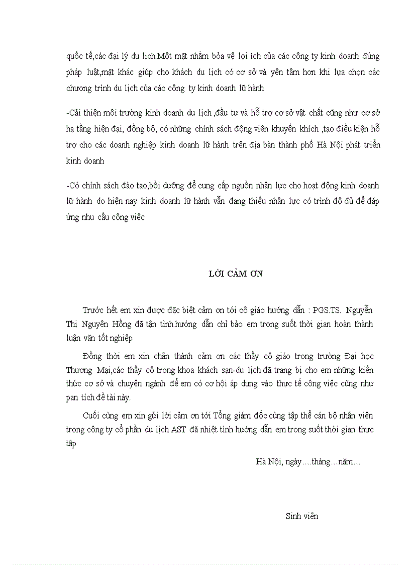 image for page Giải pháp nâng cao hiệu quả kinh doanh lữ hành tại công ty cổ phần du lịch AST 1