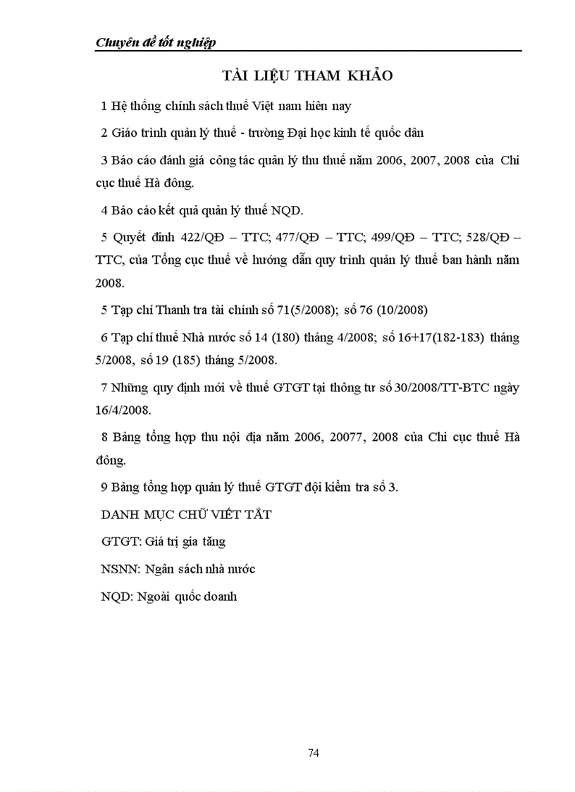 image for page Công tác quản lý thu thuế Giá Trị Gia Tăng đối với Doanh nghiệp Ngoài quốc doanh trên địa bàn thành phố Hà đông