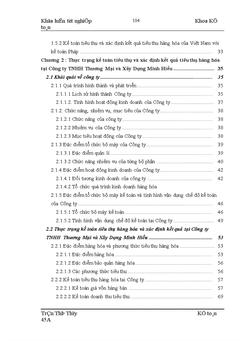 image for page Hoàn thiện kế toán tiêu thụ và xác định kết quả tiêu thụ hàng hóa tại Công ty TNHH Thương Mại và Xây dựng Minh Hiếu 1