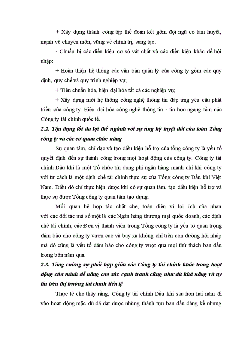 image for page Tình hình đầu tư tài chính vào Dự án tại Công ty tài chính Dầu khí thuộc Tổng công ty Dầu khí Việt Nam 1