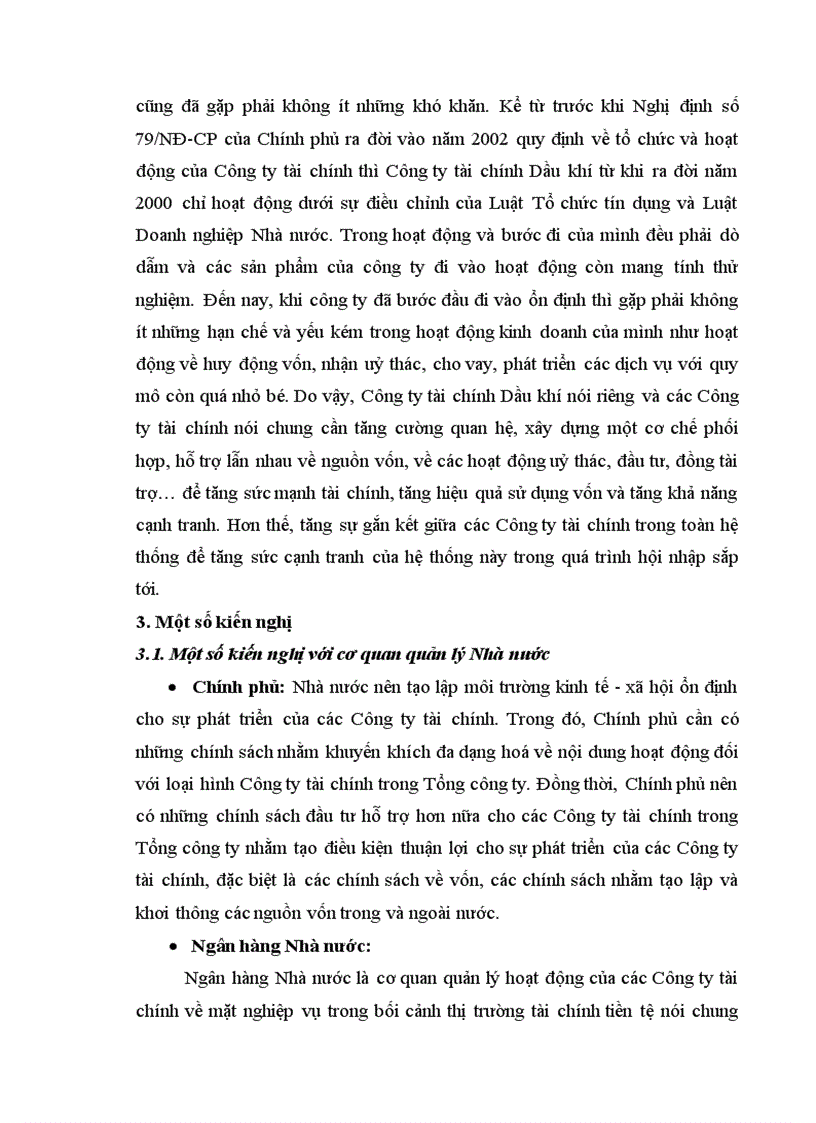 image for page Tình hình đầu tư tài chính vào Dự án tại Công ty tài chính Dầu khí thuộc Tổng công ty Dầu khí Việt Nam 1