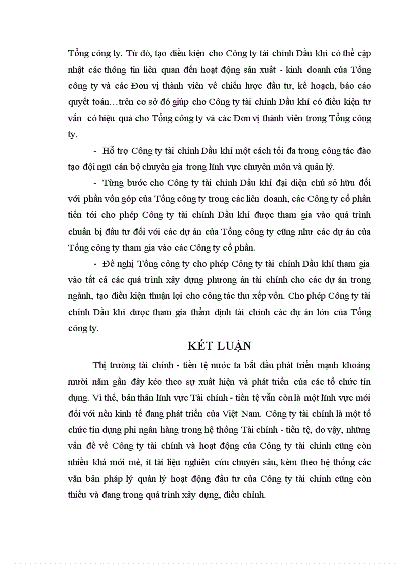 image for page Tình hình đầu tư tài chính vào Dự án tại Công ty tài chính Dầu khí thuộc Tổng công ty Dầu khí Việt Nam 1