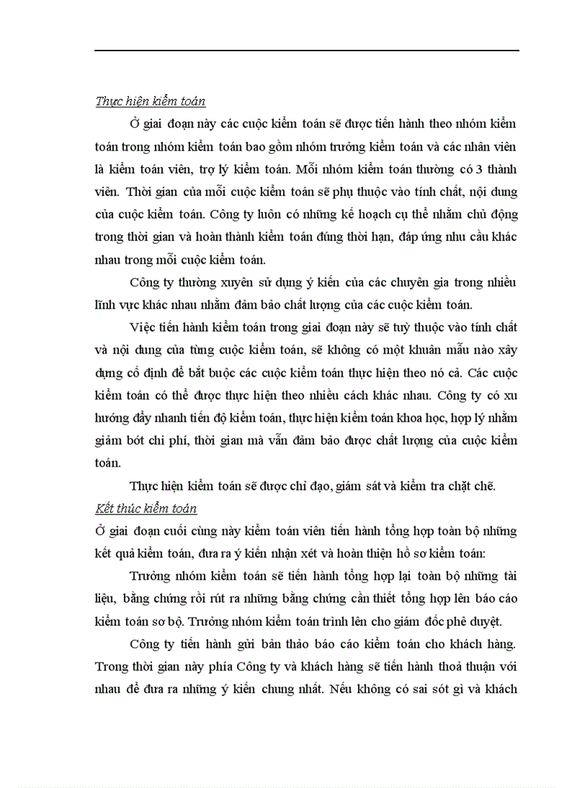 image for page Vận dụng thủ tục phân tích trong quy trình kiểm toán Báo cáo Tài chính tại Công ty Kiểm toán và Kế toán Hà Nội 1