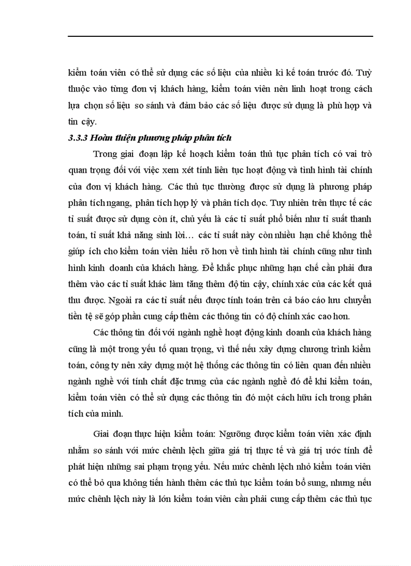 image for page Vận dụng thủ tục phân tích trong quy trình kiểm toán Báo cáo Tài chính tại Công ty Kiểm toán và Kế toán Hà Nội 1