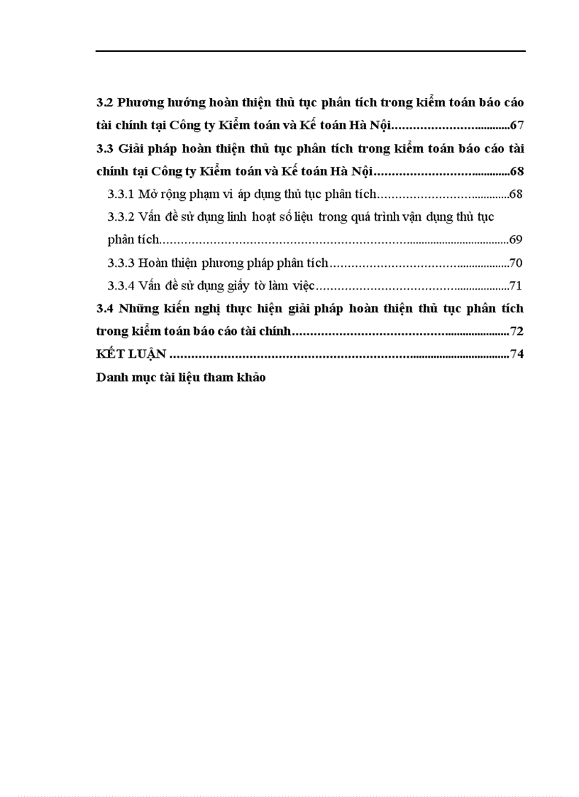 image for page Vận dụng thủ tục phân tích trong quy trình kiểm toán Báo cáo Tài chính tại Công ty Kiểm toán và Kế toán Hà Nội 1