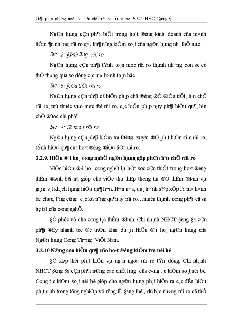 image for page Giải pháp hạn chế rủi ro tín dụng tại Chi nhánh Ngân hàng Công Thương khu vực Đống Đa 1