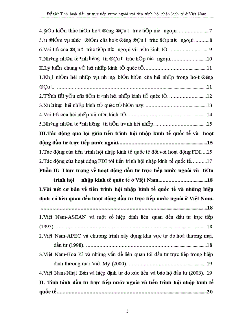 image for page Tình hình đầu tư trực tiếp nước ngoài với tiến trình hội nhập kinh tế quốc tế ở Việt Nam 1