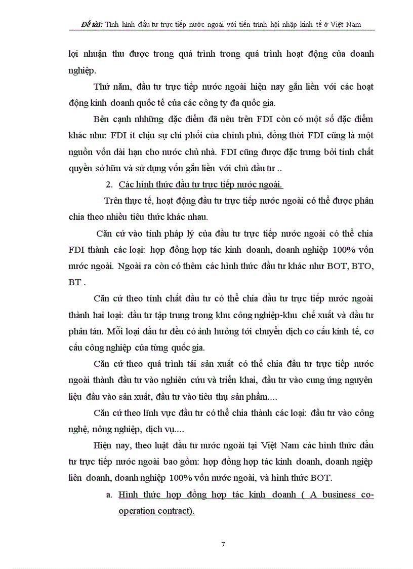 image for page Tình hình đầu tư trực tiếp nước ngoài với tiến trình hội nhập kinh tế quốc tế ở Việt Nam 1