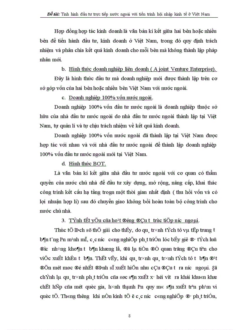 image for page Tình hình đầu tư trực tiếp nước ngoài với tiến trình hội nhập kinh tế quốc tế ở Việt Nam 1