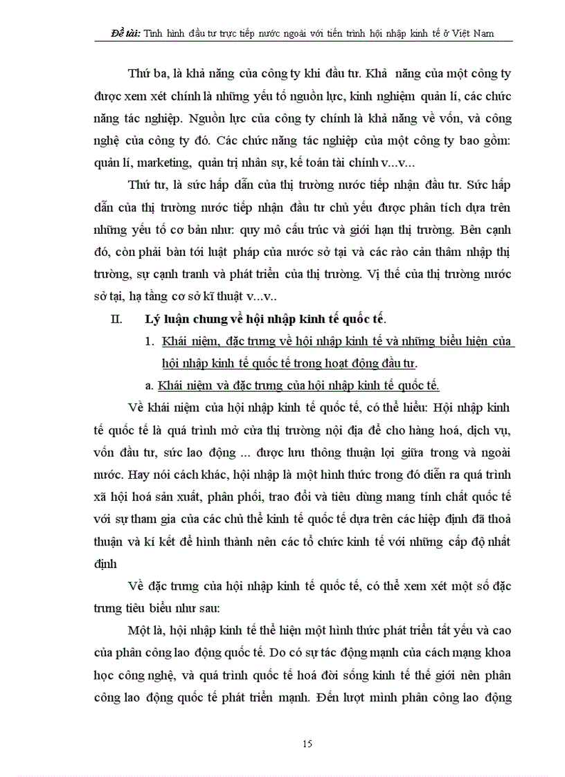 image for page Tình hình đầu tư trực tiếp nước ngoài với tiến trình hội nhập kinh tế quốc tế ở Việt Nam 1