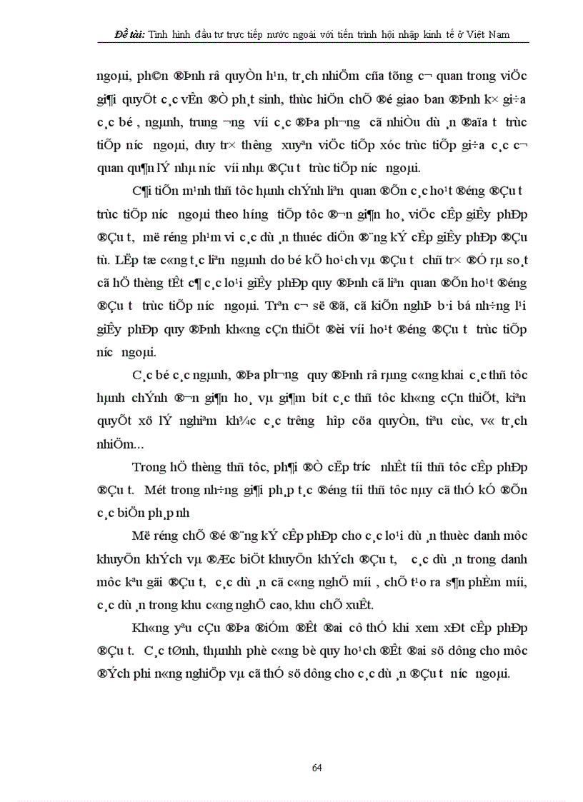 image for page Tình hình đầu tư trực tiếp nước ngoài với tiến trình hội nhập kinh tế quốc tế ở Việt Nam 1