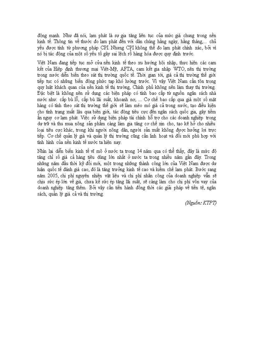 image for page Lạm phát ở Việt Nam hiện nay Nguyên nhân và giải pháp khắc phục