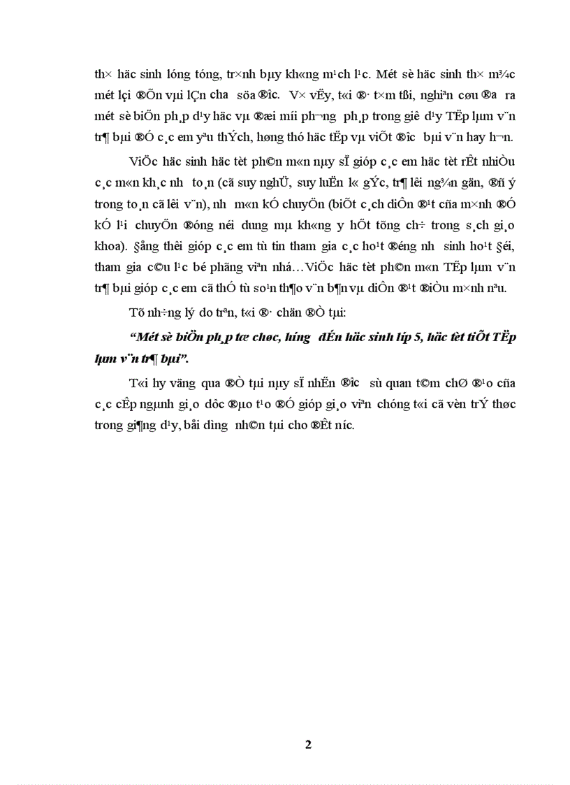 image for page Một số biện pháp tổ chức hướng dẫn học sinh lớp 5 học tốt tiết Tập làm văn trả bài 1