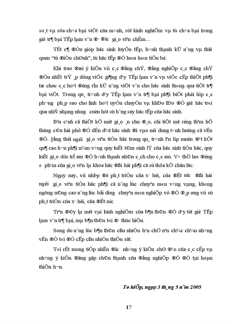 image for page Một số biện pháp tổ chức hướng dẫn học sinh lớp 5 học tốt tiết Tập làm văn trả bài 1