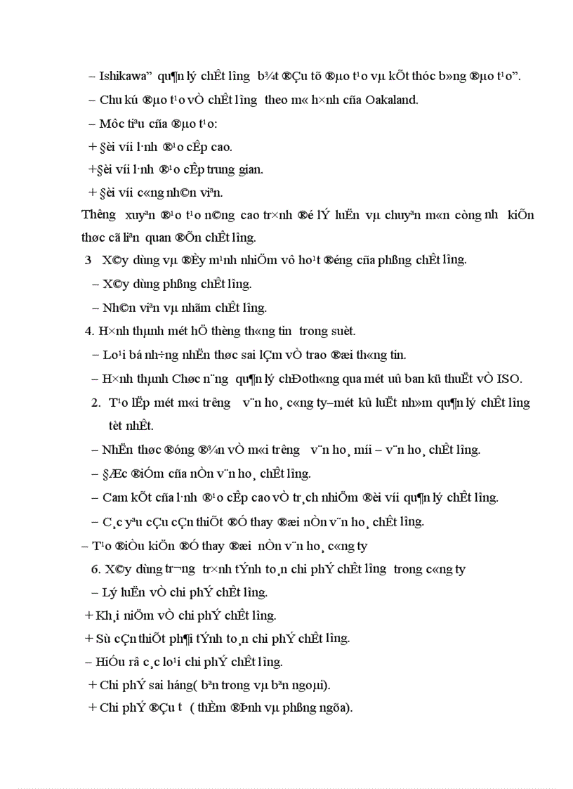 image for page Một số nhân tố tạo điều kiện thuận lợi áp dụng thành công hệ thống quản lý chất lượng theo tiêu chuẩnQuốc tế ISO9001 2000 ở công ty