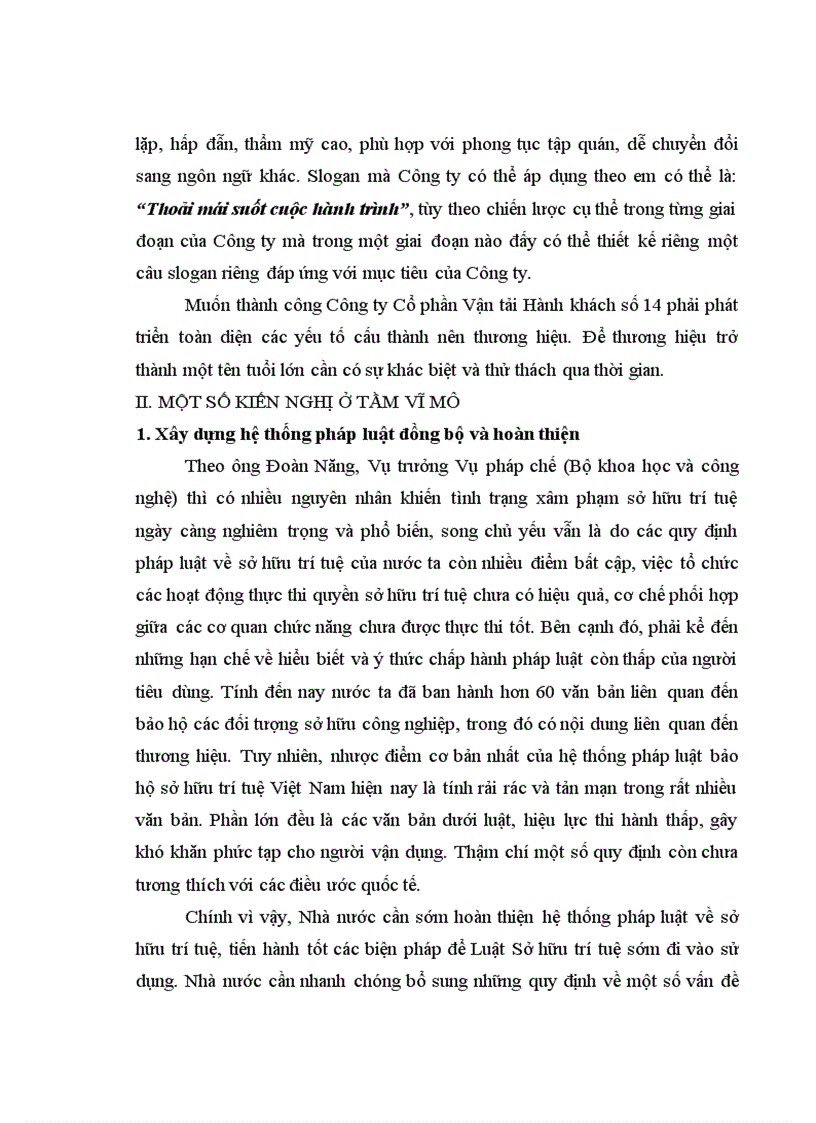 image for page Hoàn thiện và quản lý thương hiệu Công ty Cổ phần Vận tải Hành khách số 14 1