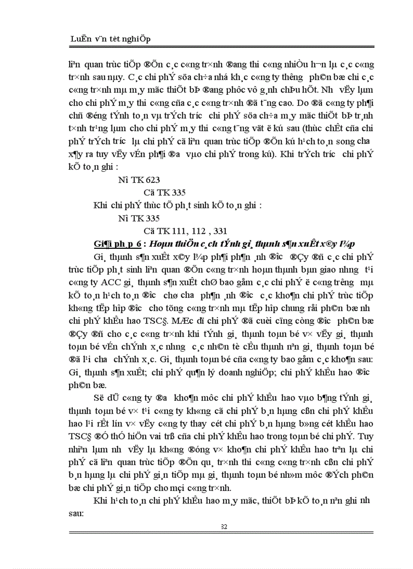 image for page Hoàn thiện kế toán chi phí sản xuất và tính giá thành sản phẩm xây lắp tại công ty xây dựng công trình hàng không ACC 1