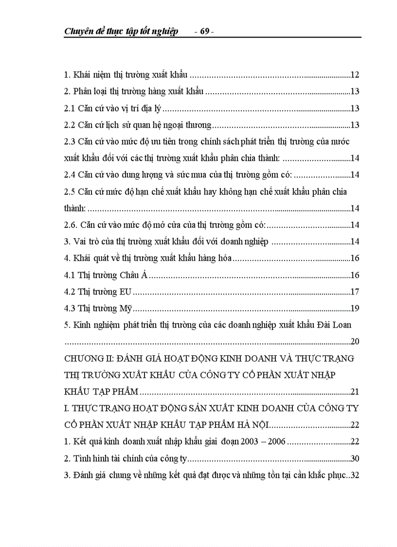 image for page Phương hướng và giải pháp phát triển thị trường xuất khẩu của Công ty cổ phần Xuất nhập khẩu Tạp phẩm 1