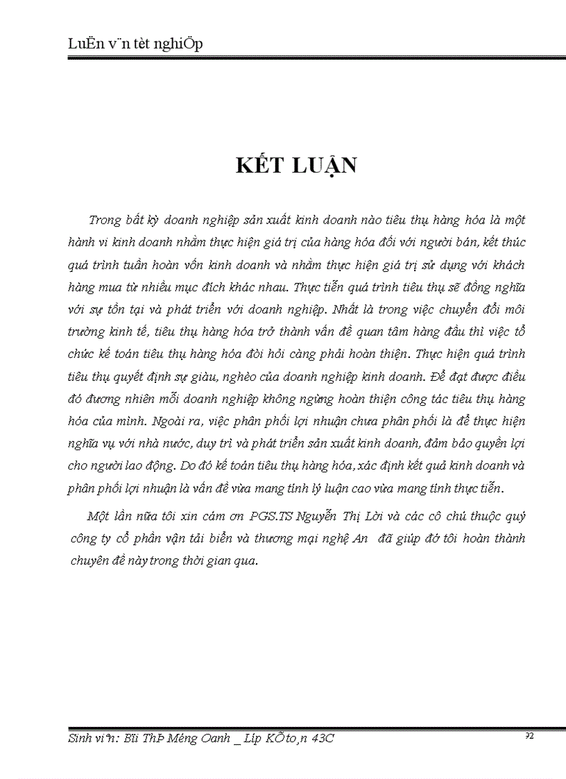 image for page Hoàn thiện kế toán xác định kết quả kinh doanh và phân phối lợi nhuận ở công ty cổ phần vận tải biển và thương mại Nghệ An