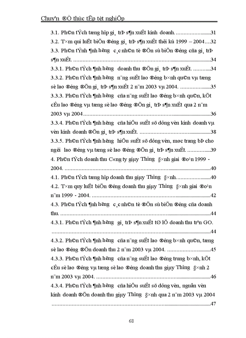 image for page Vận dụng một số phương pháp thống kê phân tích kết quả sản xuất kinh doanh công ty giầy Thượng Đình giai đoạn 1999 2004 và dự báo cho năm 2005 2006 1