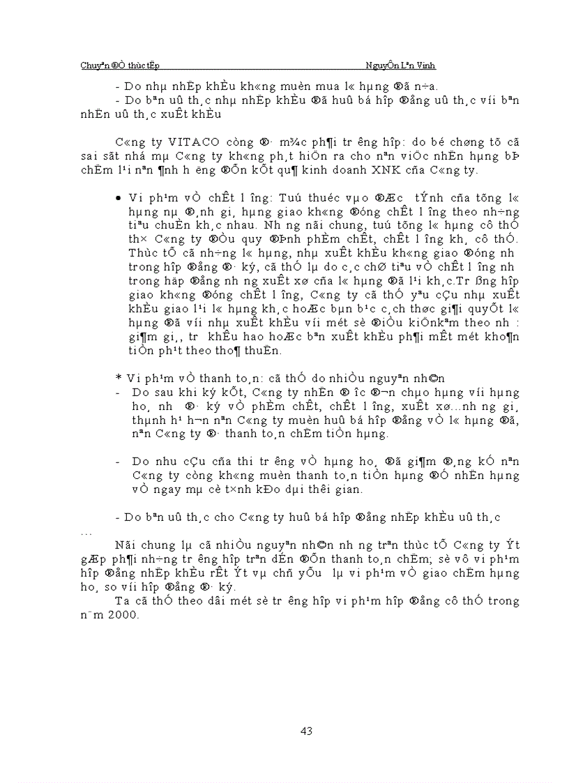 image for page Hoàn thiện việc ký kết và thực hiện hợp đồng nhập khẩu Công ty vận tải và đại lý vận tải Hà nội VITACO 1