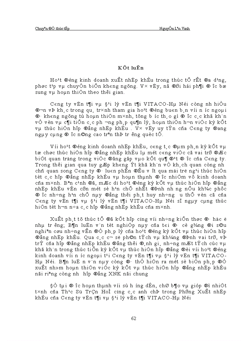 image for page Hoàn thiện việc ký kết và thực hiện hợp đồng nhập khẩu Công ty vận tải và đại lý vận tải Hà nội VITACO 1