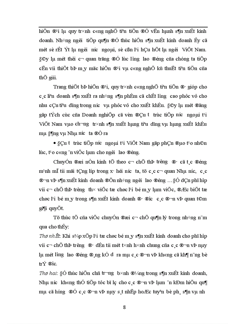 image for page Tác động của đầu tư trực tiếp nước ngoài tới hoạt động xuất nhập khẩu của Công ty kinh doanh và xuất nhập khẩu Viglacera 1