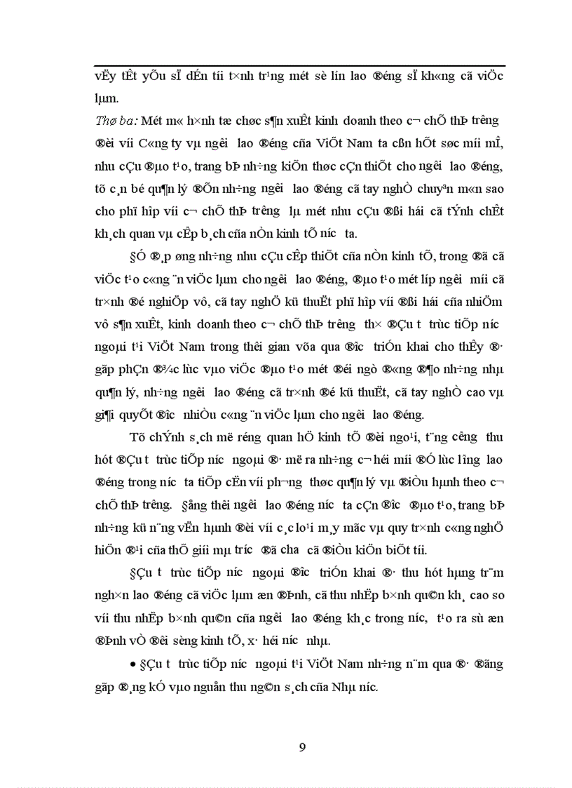 image for page Tác động của đầu tư trực tiếp nước ngoài tới hoạt động xuất nhập khẩu của Công ty kinh doanh và xuất nhập khẩu Viglacera 1