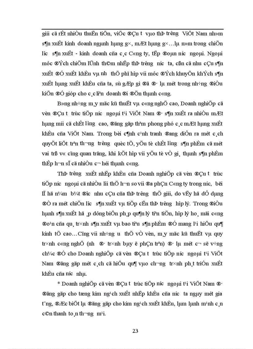 image for page Tác động của đầu tư trực tiếp nước ngoài tới hoạt động xuất nhập khẩu của Công ty kinh doanh và xuất nhập khẩu Viglacera 1