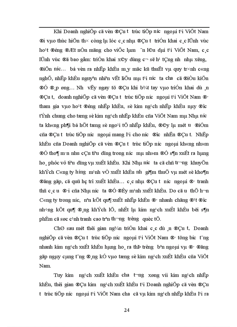 image for page Tác động của đầu tư trực tiếp nước ngoài tới hoạt động xuất nhập khẩu của Công ty kinh doanh và xuất nhập khẩu Viglacera 1