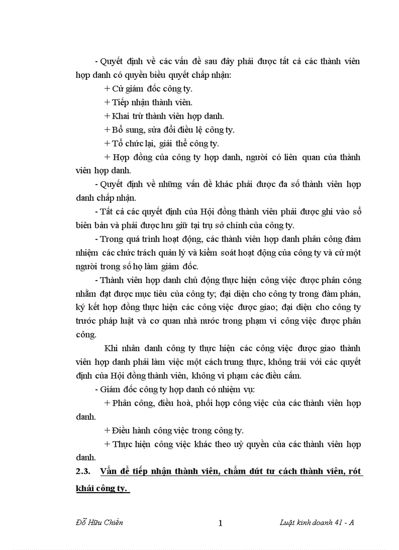 image for page Công ty hợp danh chế độ pháp lý thành lập hoạt động