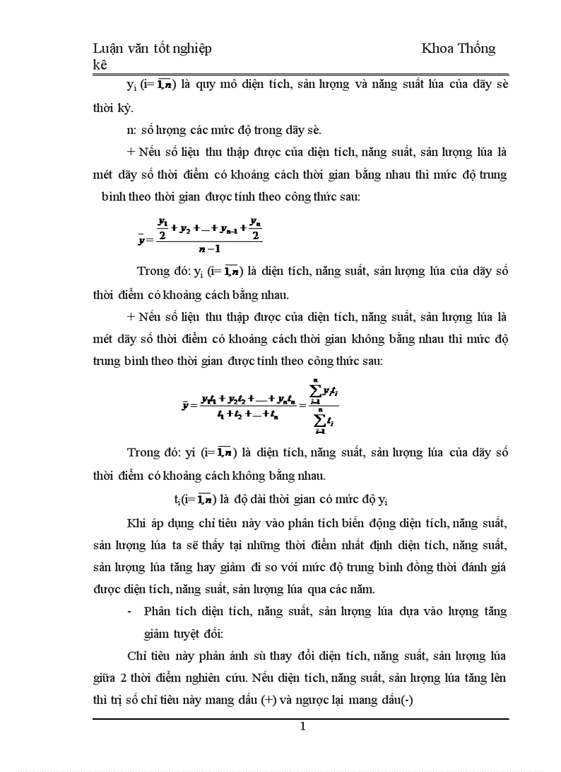 image for page Phân tích thống kê diện tích năng suất sản lượng lúa tỉnh Bình Định thời kỳ 1995 2005