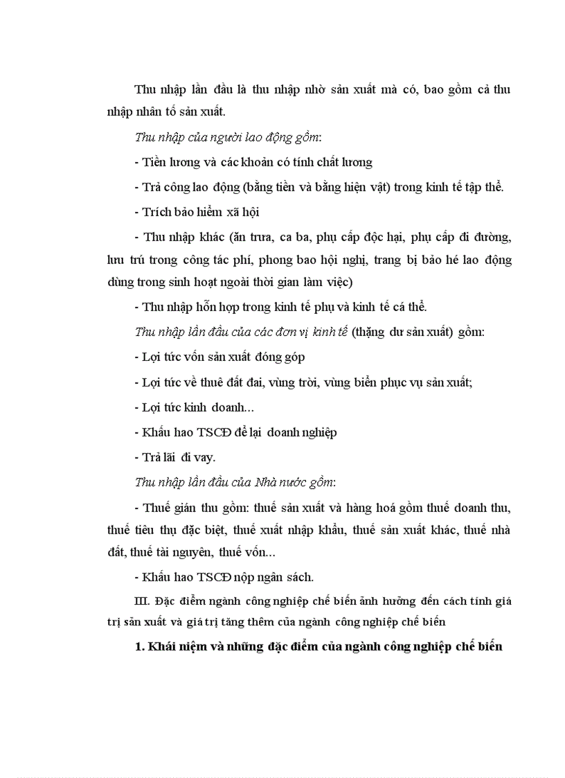 image for page Các phương pháp phân tích giá trị sản xuất giá trị tăng thêm ngành công nghiệp chế biến Việt Nam