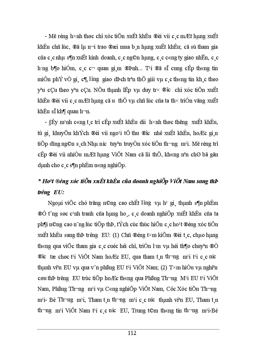 image for page tự do hoá thương mại trong eu và khả năng thâm nhập thị trường eu của hàng hoá việt nam