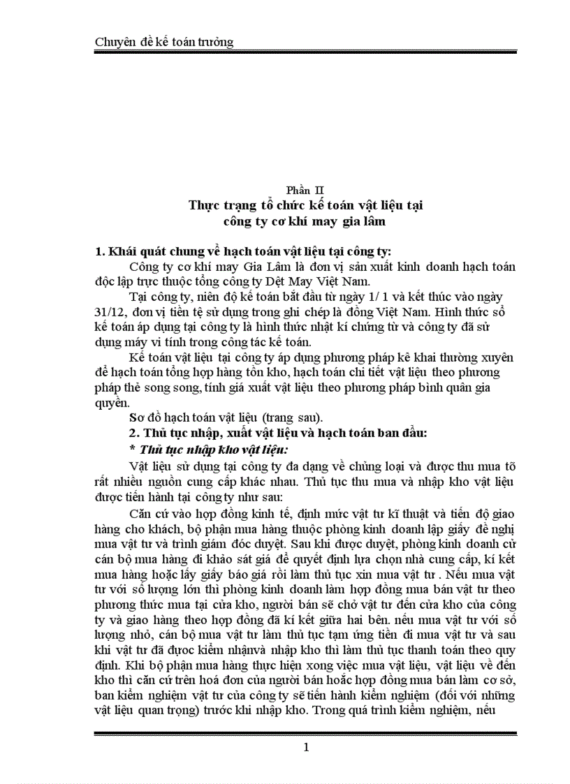 image for page Hoàn thiện tổ chức kế toán vật liệu tại công ty cơ khí may Gia Lâm 1