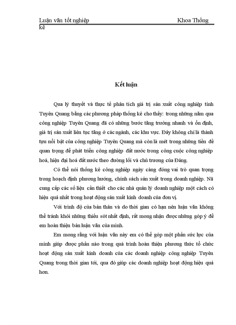 image for page Vận dụng một số phương pháp thống kê để phân tích gía trị sản xuất công nghiệp trên địa bàn tỉnh Tuyên Quang giai đoạn 1996 2005 và dự báo đến năm 2008 1