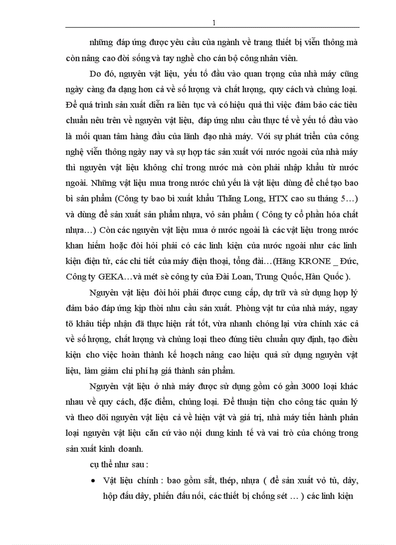 image for page Hoàn thiện công tác kế toán nguyên vật liệu tại Nhà máy Thiết bị Bưu điện 1