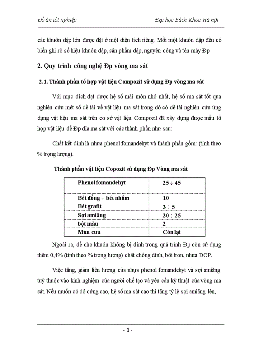 image for page Nghiên cứu chế tạo vật liệu Compozit sử dụng trong lĩnh vực vật liệu ma sát