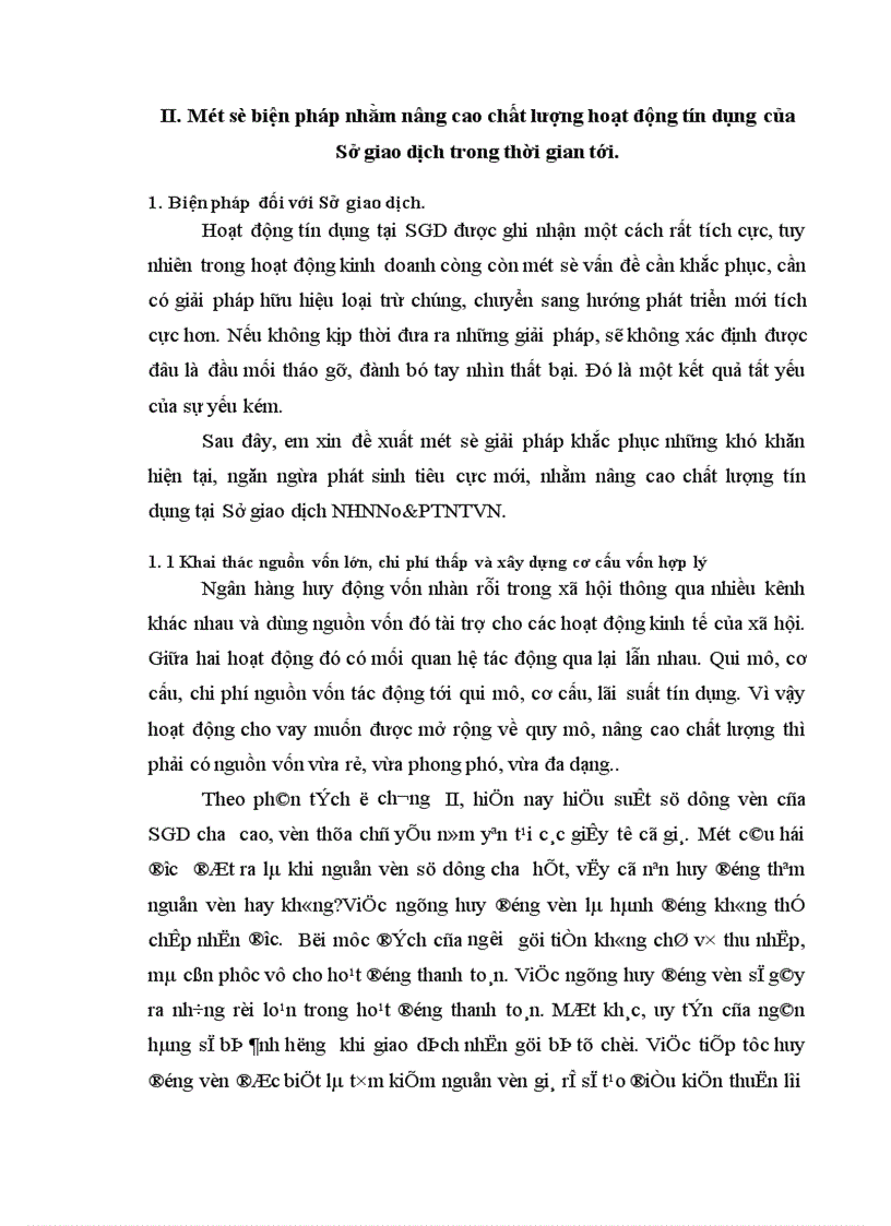 image for page Những biệp pháp chủ yếu nhằm nâng cao chất lượng tín dụng của Sở giao dịch Ngân hàng Nông nghiệp và Phát triển Nông thôn Việt nam