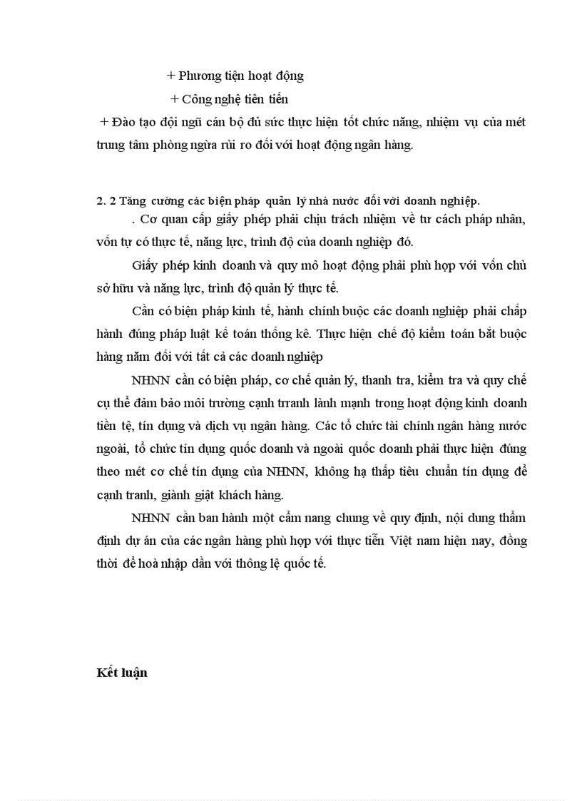 image for page Những biệp pháp chủ yếu nhằm nâng cao chất lượng tín dụng của Sở giao dịch Ngân hàng Nông nghiệp và Phát triển Nông thôn Việt nam