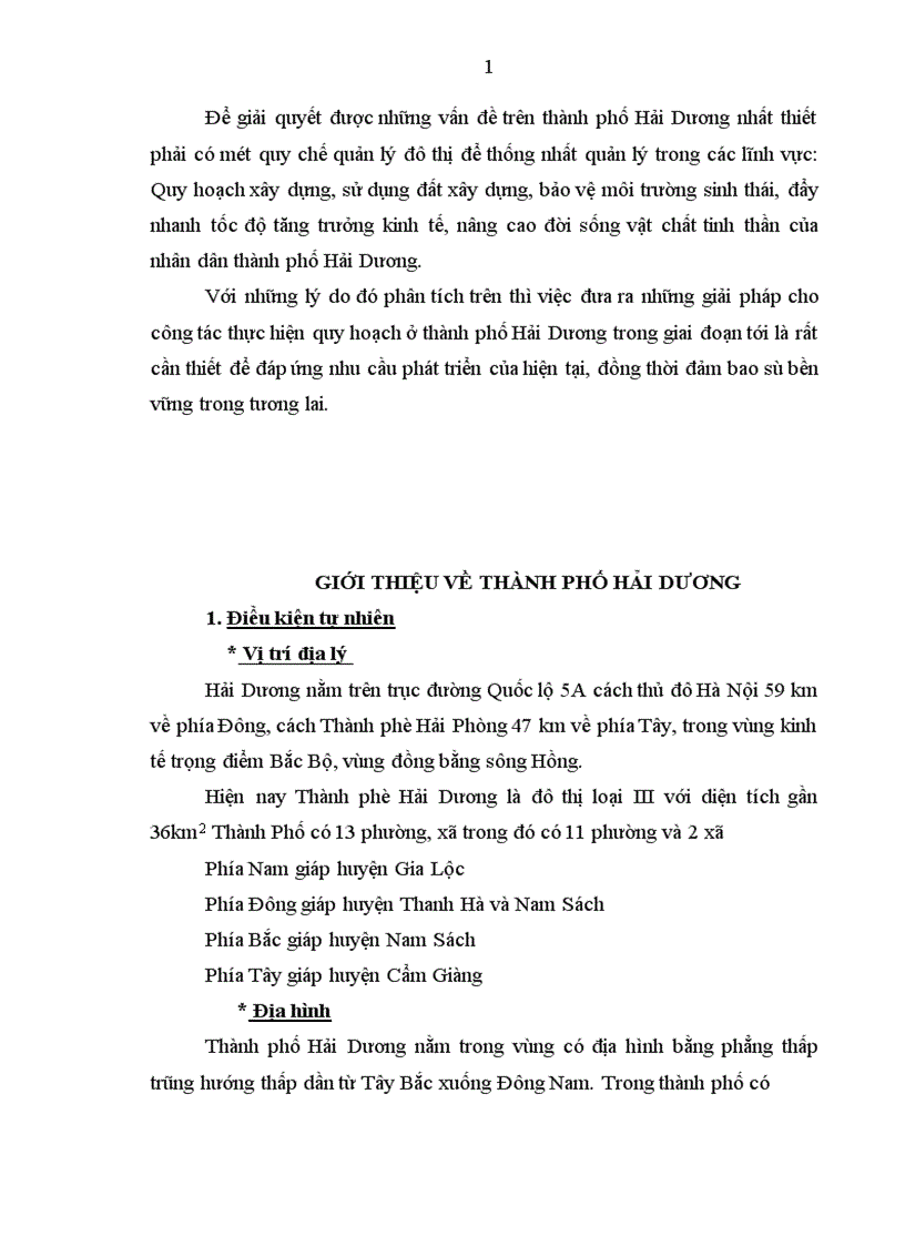 image for page Quy hoạch xây dựng sử dụng đất xây dựng bảo vệ môi trường sinh thái đẩy nhanh tốc độ tăng trưởng kinh tế nâng cao đời sống vật chất tinh thần của nhân dân thành phố Hải Dương