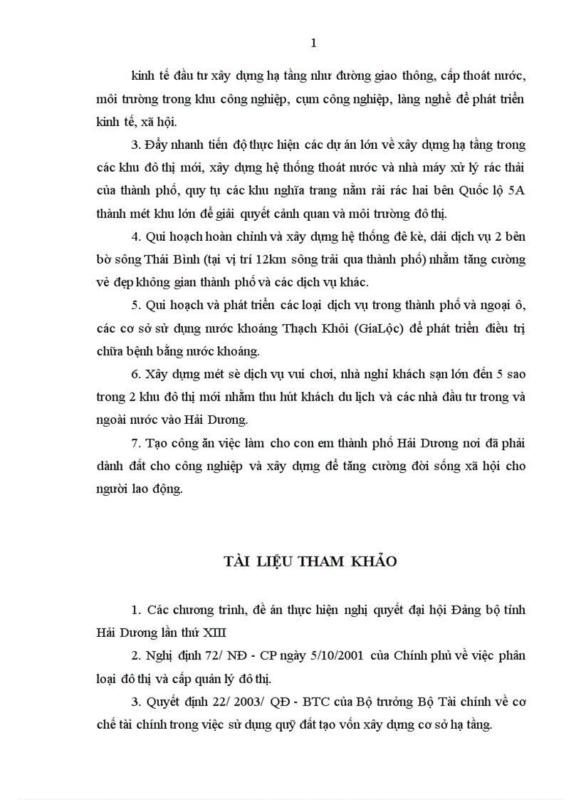 image for page Quy hoạch xây dựng sử dụng đất xây dựng bảo vệ môi trường sinh thái đẩy nhanh tốc độ tăng trưởng kinh tế nâng cao đời sống vật chất tinh thần của nhân dân thành phố Hải Dương