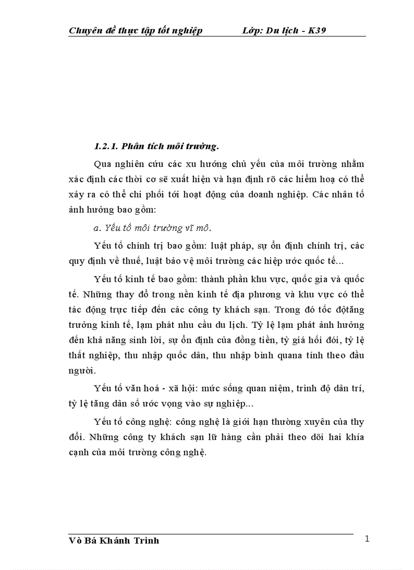 image for page Hoàn thiện chiến lược kinh doanh trong khách sạn Pan Horizon