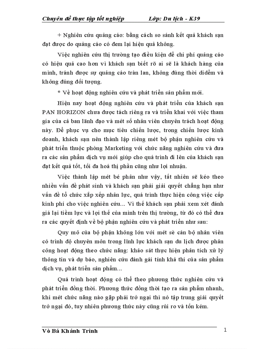 image for page Hoàn thiện chiến lược kinh doanh trong khách sạn Pan Horizon