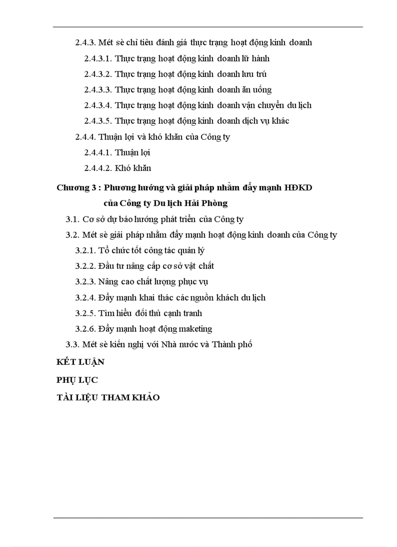 image for page Nghiên cứu thực trạng và một số giải pháp nhằm đẩy mạnh hoạt động kinh doanh du lịch của Công ty Du lịch Hải Phòng