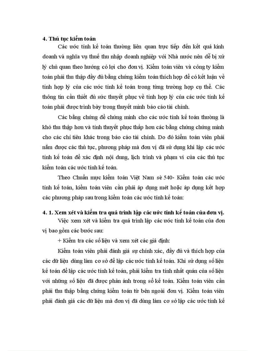 image for page quy trình kiểm toán các ước tính kế toán trong kiểm toán báo cáo tài chính